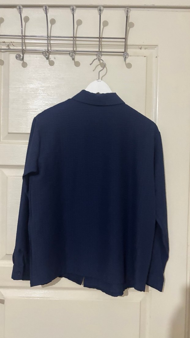 Lacivert gömlek - Görsel 3