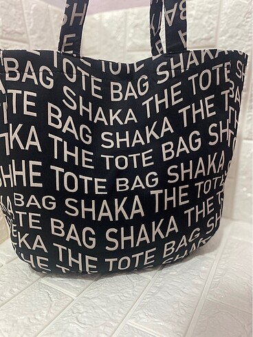 The Tote Bag Shaka Baskılı Kol Çantası