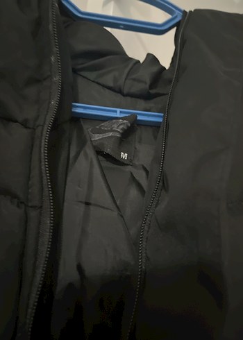 Siyah Fermuarlı Kadın Midi Kış Montu - Görsel 6