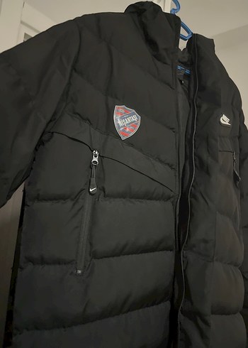 Siyah Fermuarlı Kadın Midi Kış Montu - Görsel 3