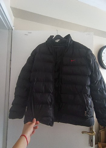 Nike Siyah Fermuarlı Erkek Günlük Mont