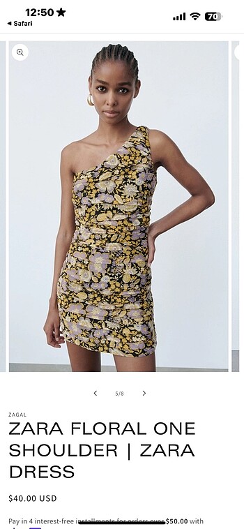 Zara Mini Elbise