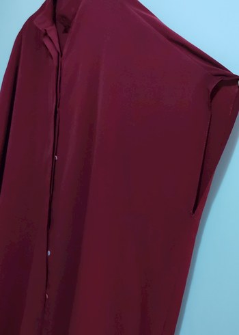 Bordo Sıfır Kollu Tunik - Görsel 3