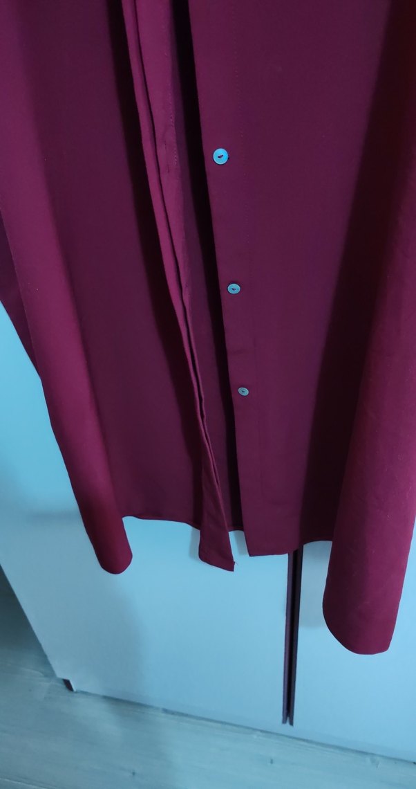 Bordo Sıfır Kollu Tunik - Görsel 4