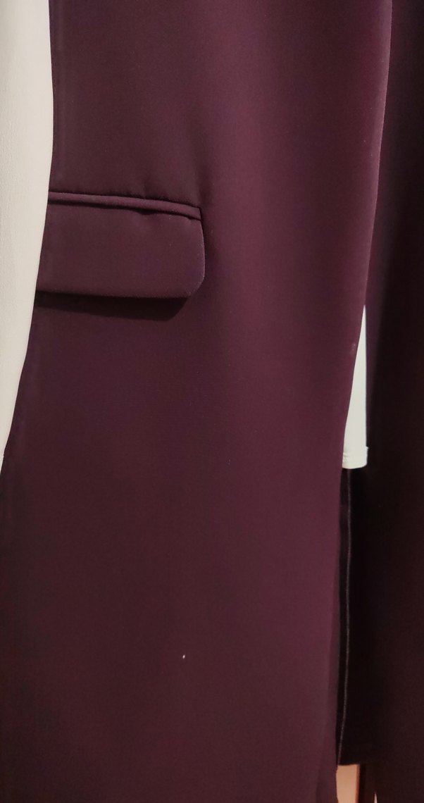 Mor Kolsuz Uzun Tunik Yelek - Görsel 3