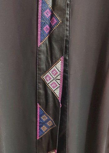 Siyah Uzun Kollu Bohem Salaş Tunik - Görsel 2