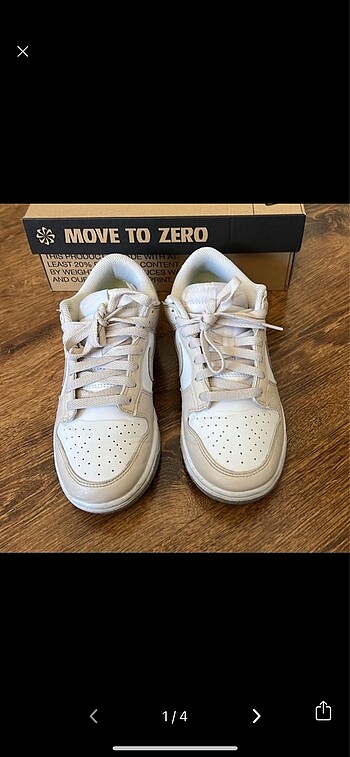 Nike dunk low beyaz krem sneakers