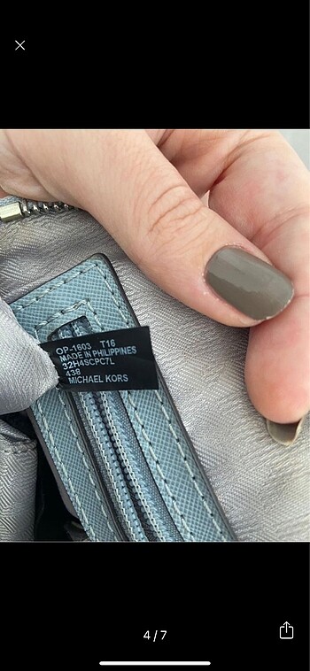  Beden mavi Renk Michael Kors Çanta