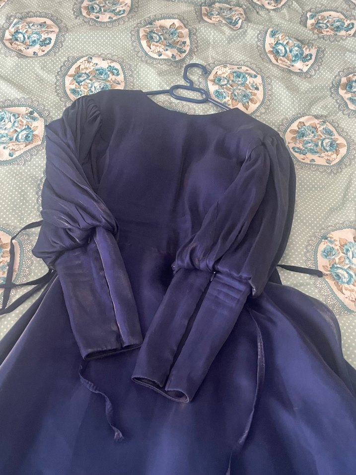 Lacivert çok şık abiye - Görsel 3