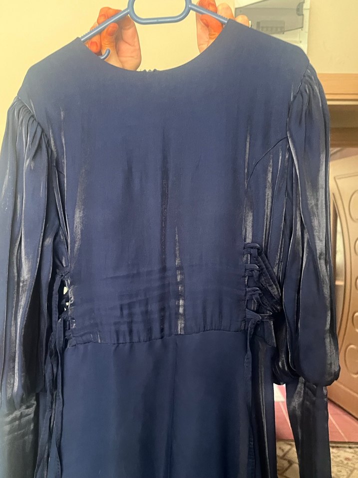 Lacivert çok şık abiye - Görsel 2