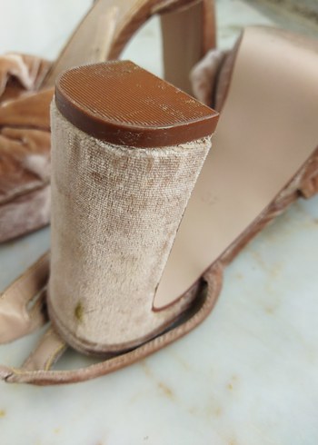 Peluş Topuklu Kadın Ayakkabı - Görsel 5