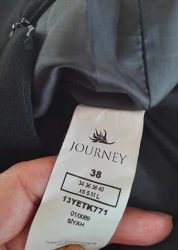 38 Beden Siyah Pilili Midi Kalem Etek