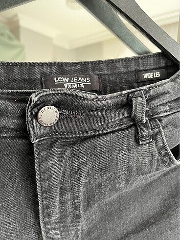 LC Waikiki Lcw siyah wide lage kot pantolon