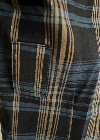 Adil Işık Düğmeli Uzun Kollu Mavi Kadın Gömlek - Görsel 5