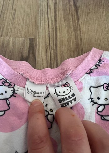 Lc Waikiki Kız Çocuk Pembe Uzun Kollu Hello Kitty Tişört - Görsel 3