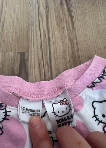 Lc Waikiki Kız Çocuk Pembe Uzun Kollu Hello Kitty Tişört - Görsel 2
