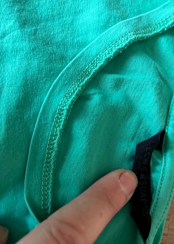 Turkuaz Baskılı Hamile Tişörtü - Görsel 2