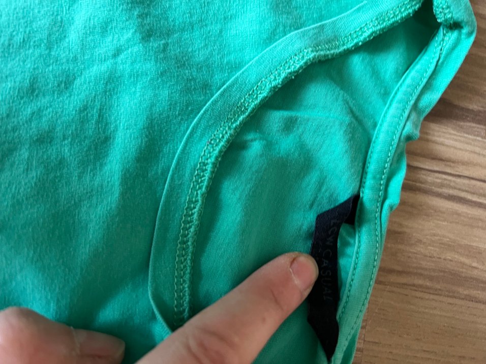 Turkuaz Baskılı Hamile Tişörtü - Görsel 2