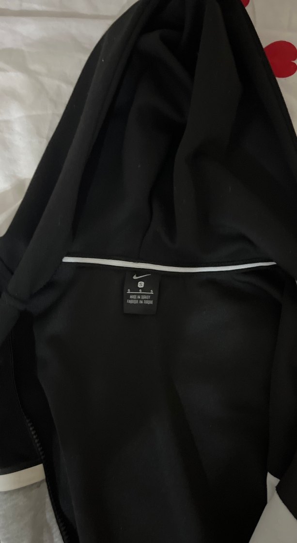 Nike Gri Siyah Fermuarlı Unisex Sweatshirt - Görsel 2