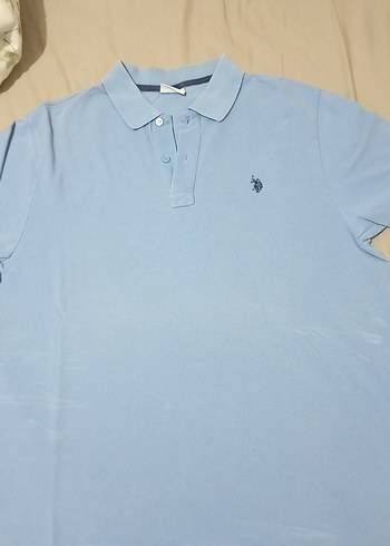 U.S. Polo Assn. Erkek Mavi Polo Tişört - Görsel 3