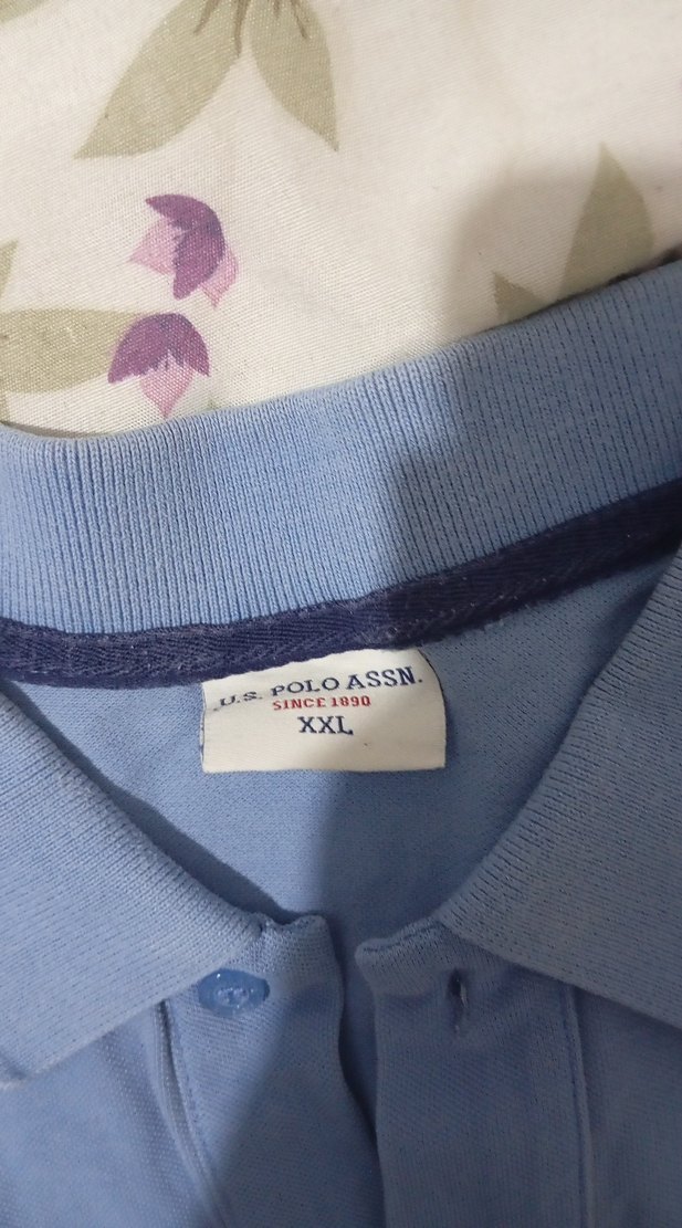 U.S. Polo Assn. Erkek Mavi Polo Tişört - Görsel 2