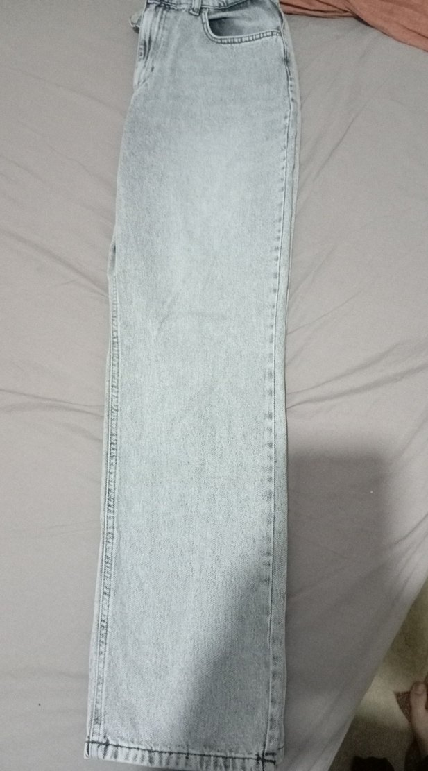 Gri  Rahat Kesim Kadın Kot Pantolon - Görsel 2