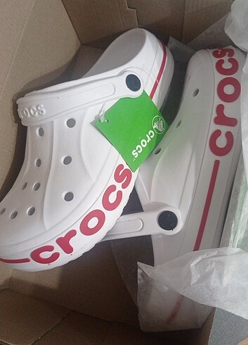 38 Beden 38 numara beyaz crocs terlik