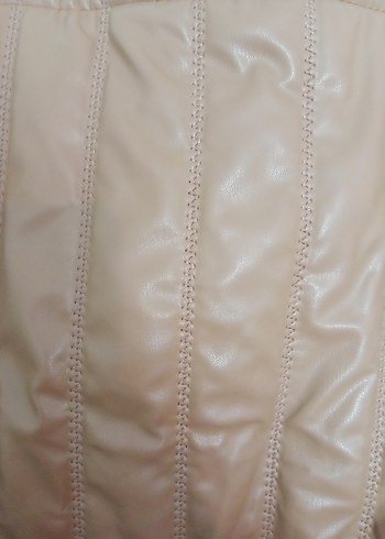 Kahverengi Deri Fermuarlı Kadın Çanta - Görsel 2