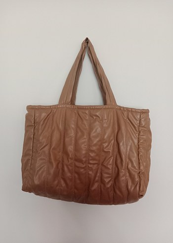 Kahverengi Deri Fermuarlı Kadın Çanta - Görsel 3