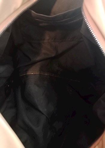 Kahverengi Deri Fermuarlı Kadın Çanta - Görsel 6