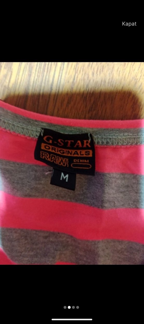 V Yaka Çizgili Uzun Kollu Tişört - Görsel 2