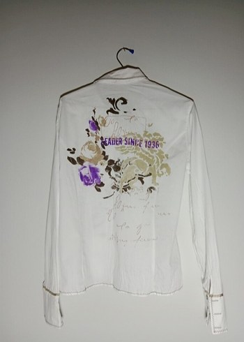 Uzun Kollu, Baskılı Bohem Kadın Gömlek - Görsel 2