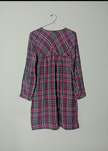 ekoseli elbise - Görsel 2