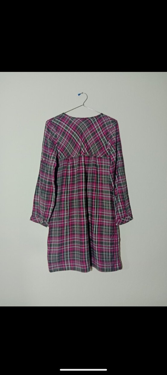 ekoseli elbise - Görsel 2