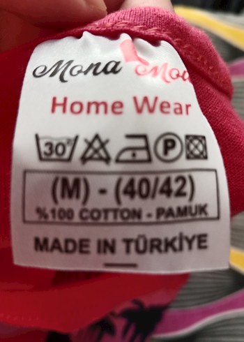 Uzun Kollu Renkli Baskılı Pijama Takımı - Görsel 5