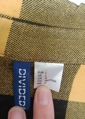 H&M Sarı Siyah KareliGömlek