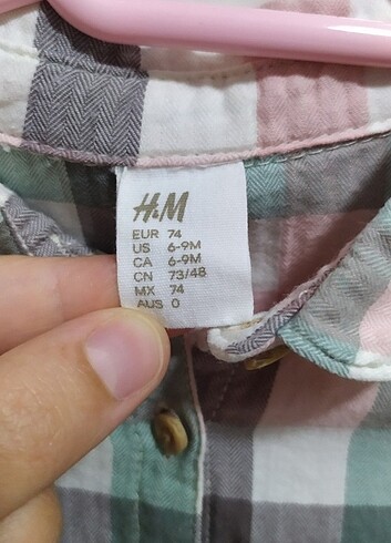 6 Ay Beden H&M uzun kollu elbise 