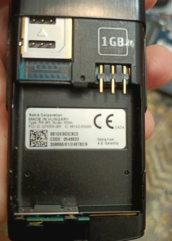 Siyah Nokia Wxyz9 Tuşlu Telefon bataryasız - Görsel 3