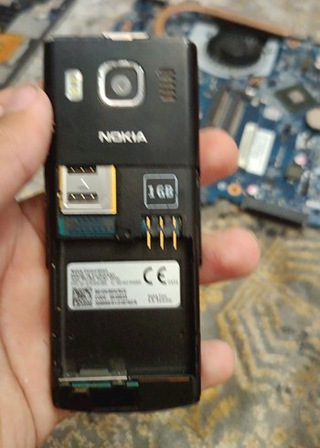 Siyah Nokia Wxyz9 Tuşlu Telefon bataryasız - Görsel 2