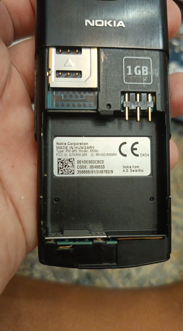 Siyah Nokia Wxyz9 Tuşlu Telefon bataryasız - Görsel 5