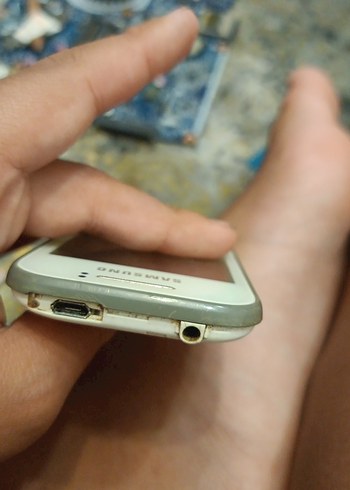 Beyaz Samsung Android Telefon bataryasız - Görsel 7