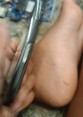 Kırık Ekranlı Siyah Samsung Android Telefon bataryasız - Görsel 5