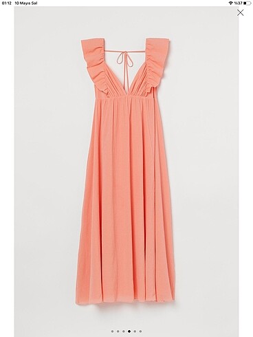 H&M Şeftali Elbise