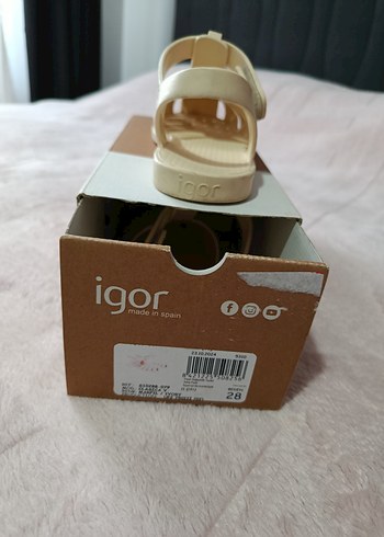 Bej Kız Çocuk Sandalet - Görsel 3