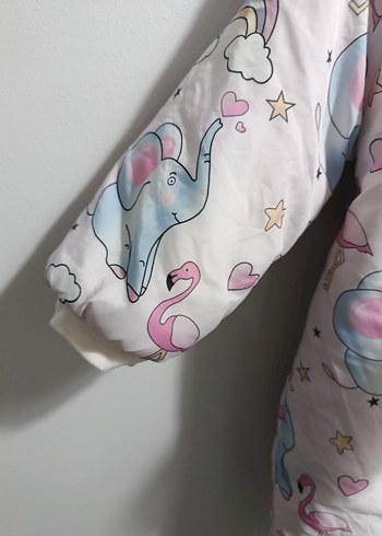 Bebek Kız Çok Renkli Kürklü Tulum - Görsel 6