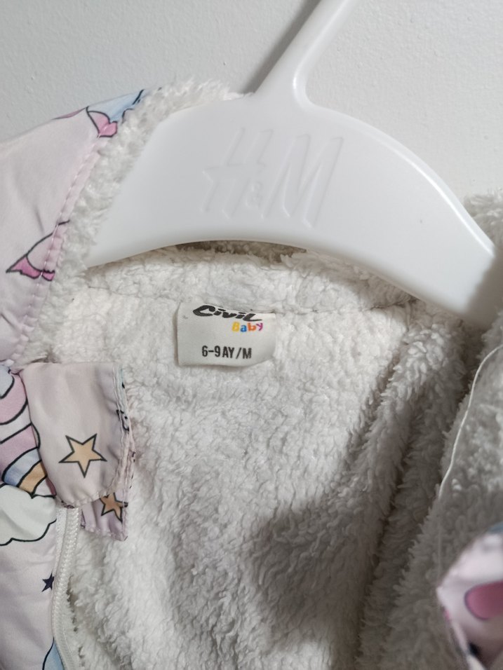 Bebek Kız Çok Renkli Kürklü Tulum - Görsel 4