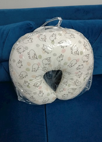 Baskılı Beyaz Emzirme ve Hamile Yastığı - Görsel 3