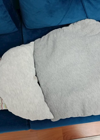 Gri Baskılı Çocuk alt değiştirme minderi ve yastığı - Görsel 4