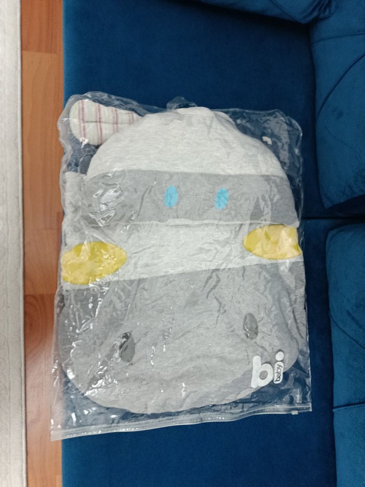 Gri Baskılı Çocuk alt değiştirme minderi ve yastığı - Görsel 5