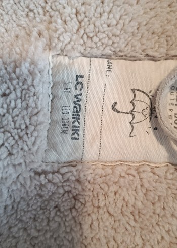 Kürklü Bej çocuk Kış Montu 5-6 yaş - Görsel 5